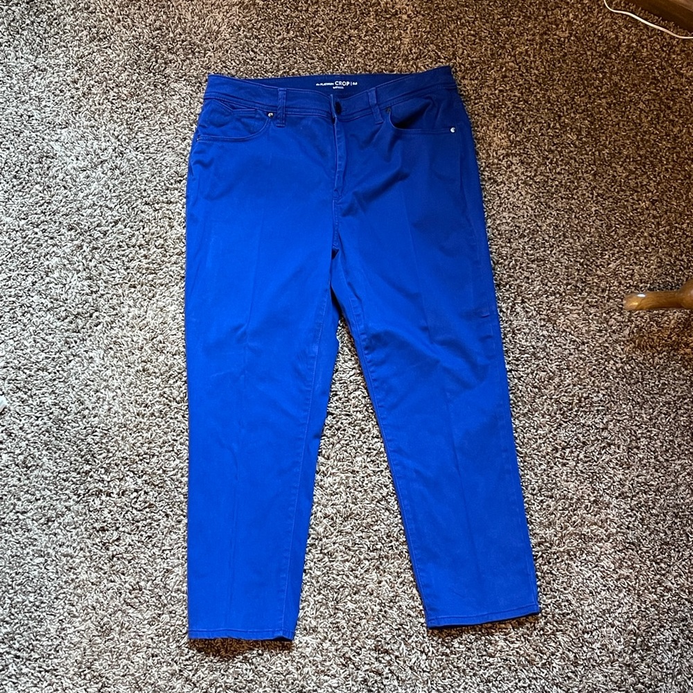 Chico’s Platinum Crop in Royal Blue